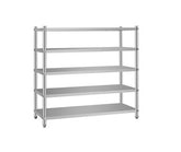 أرفف ستانلس ستيل 5طبقات 120×50×180 سم